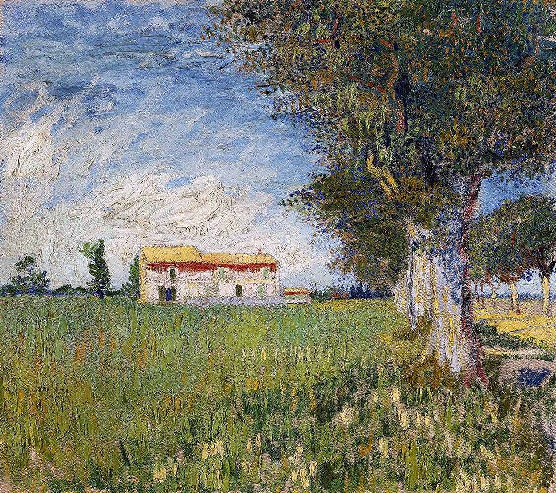 Farmhouse in a Wheat Field - 1888.May at Arles