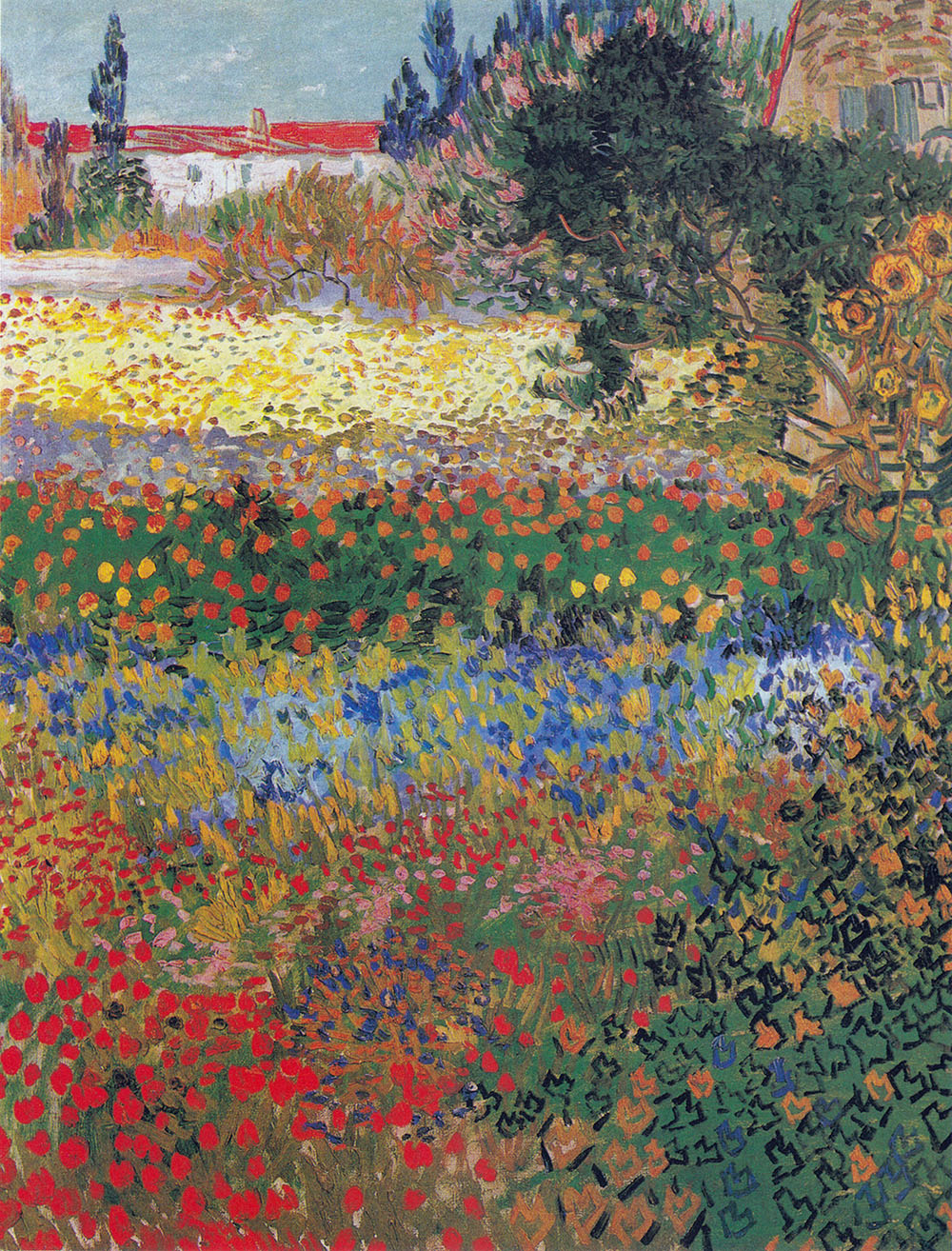 Garden with Flowers - 1888.Jul at Arles