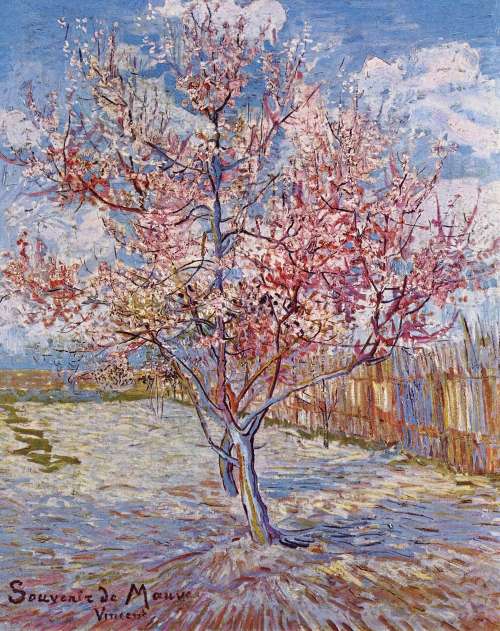 Pink Peach Trees(in memory of Mauve) - 1888.Mar at Arles