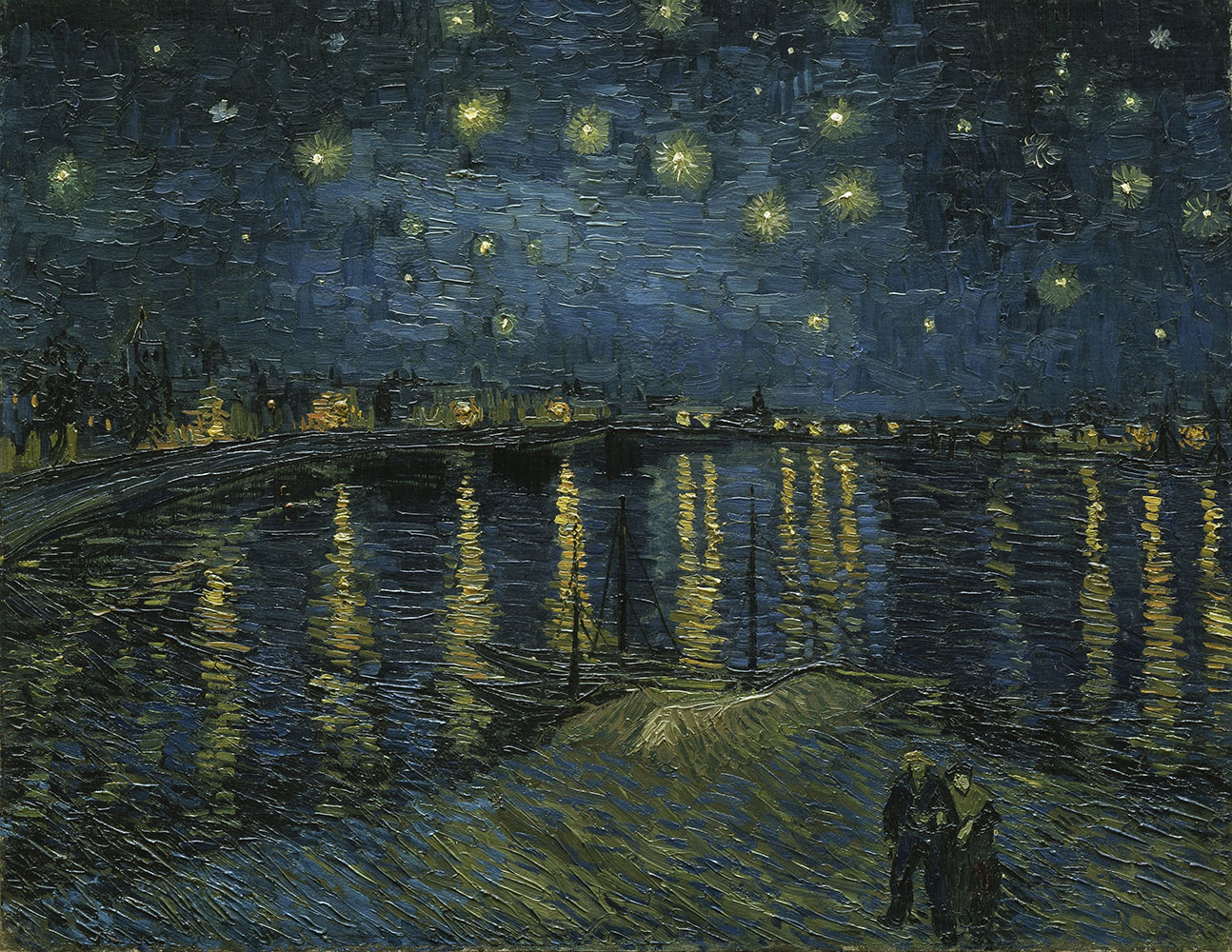 Starry Night Over the Rhône 1888.Sep at Arles