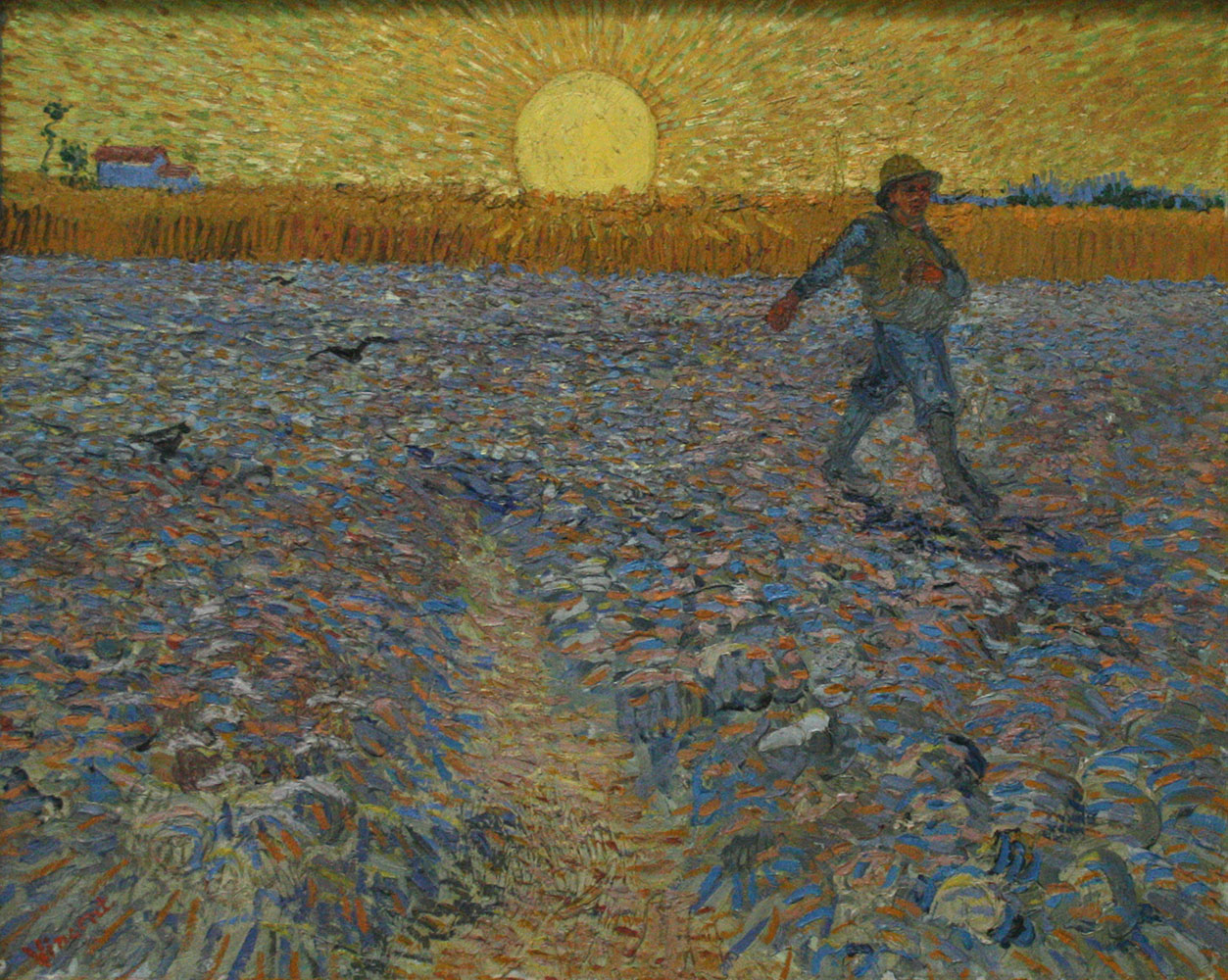 The Sower with Setting Sun 1888.Jun at Arles