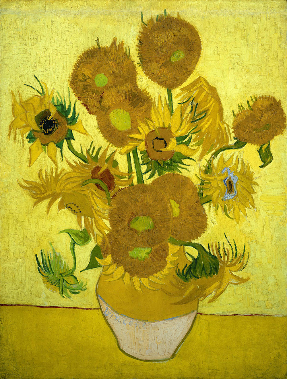 Still Life with Sunflowers - 1889.Jan at Arles