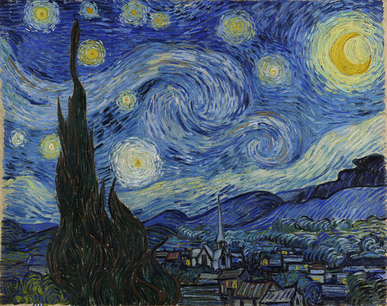 The Starry Night - 1889.Jun at Saint-Rémy