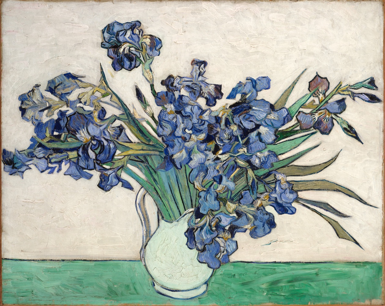 Irises in a Vase - 1890.May at Saint-Rémy