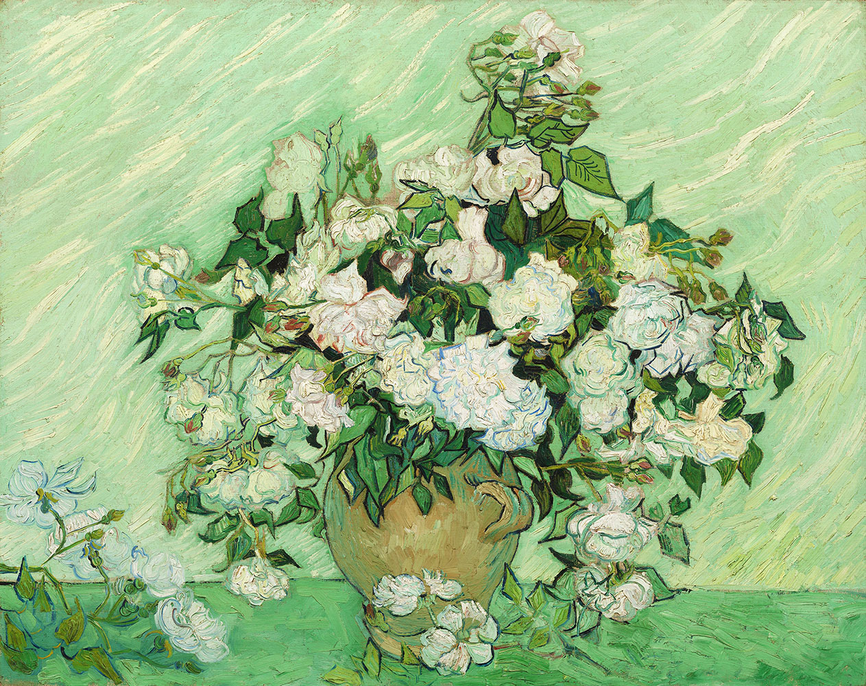 Roses in a Vase - 1890.May at Saint-Rémy