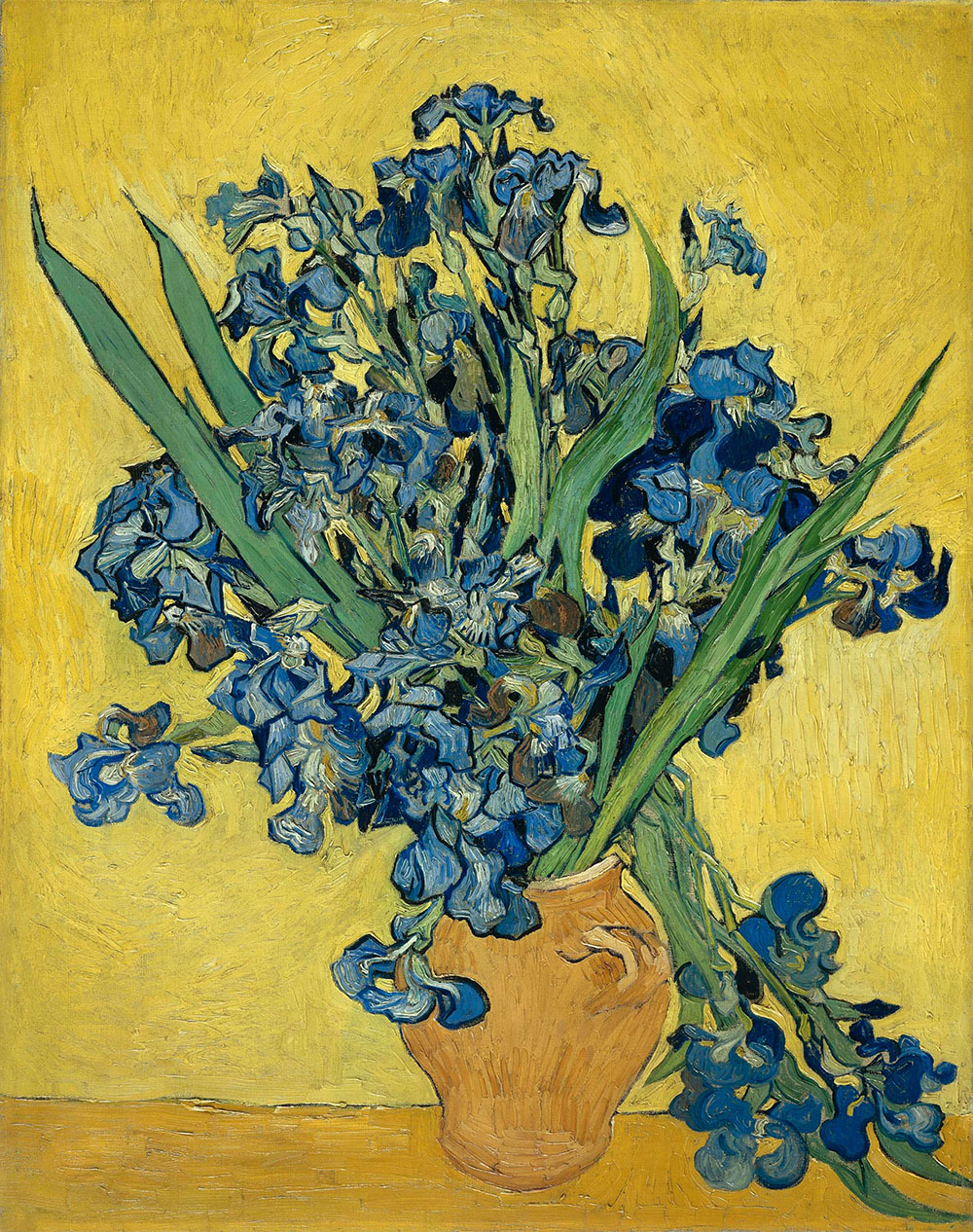 Irises in a Vase - 1890.May at Saint-Rémy