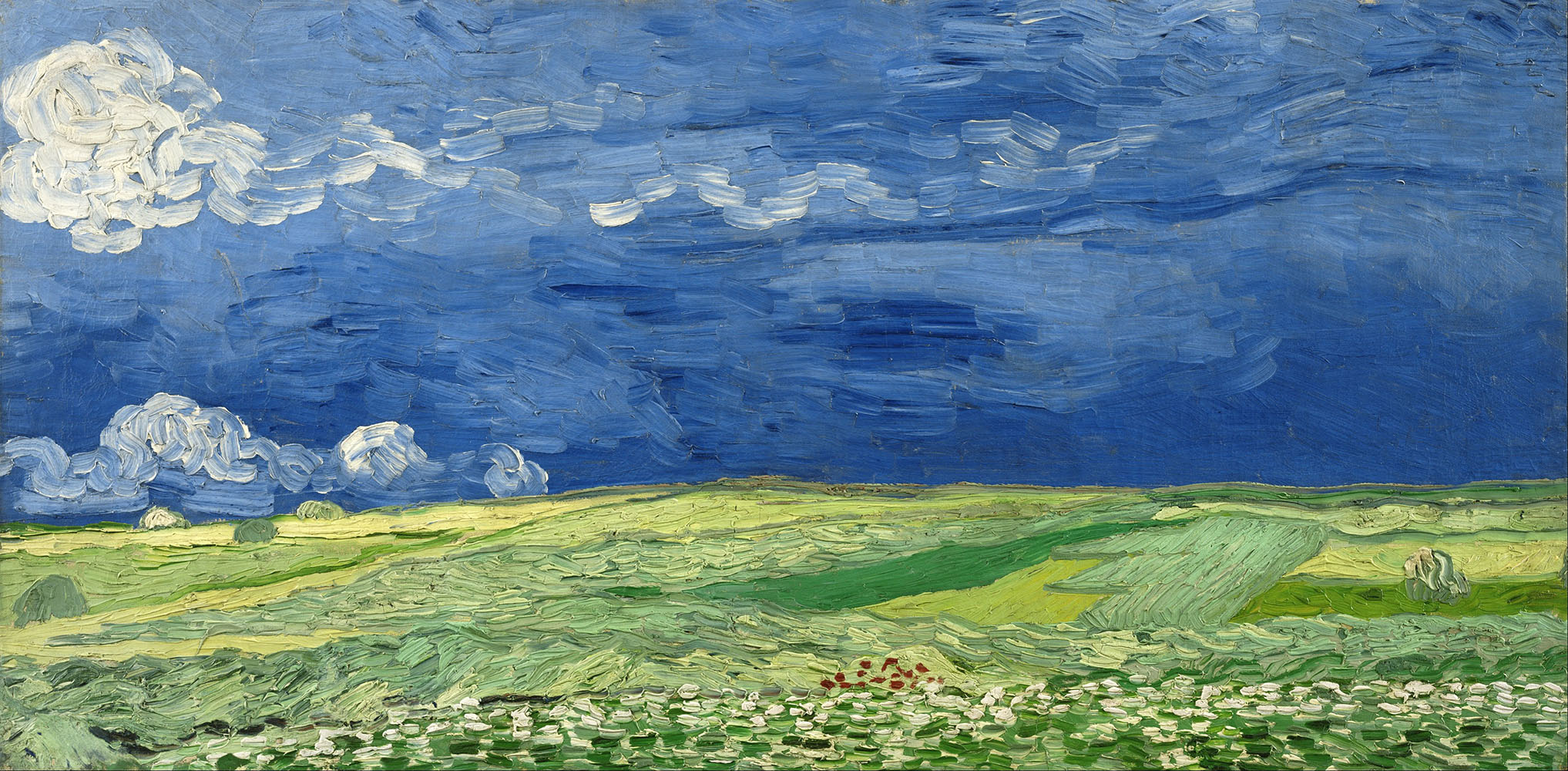 Wheatfield Under Thunderclouds - 1890.Jul at Auvers-sur-Oise